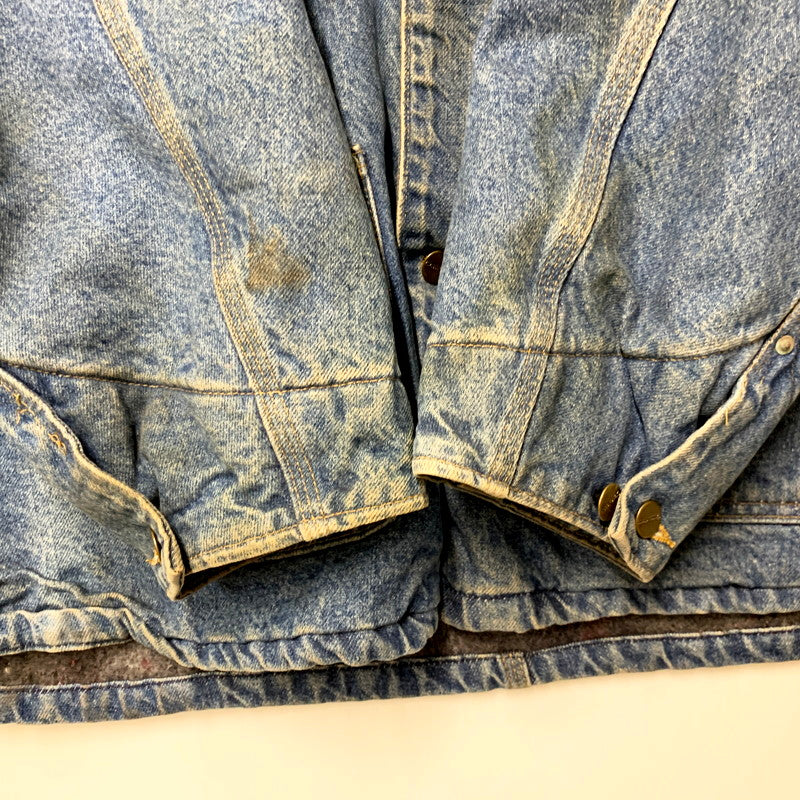 【中古品】【メンズ】 Carhartt カーハート BLANKET LINER DENIM CHORE COAT C59DST ブランケットライナー デニムチョアコート USA製 ジャケット アウター 146-250506-as-30-izu サイズ：3XL カラー：インディゴ 万代Net店