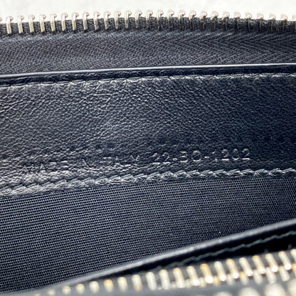 【中古品】【メンズ/レディース】 Christian Dior クリスチャンディオール 22-BO-1202 2ESBC252CDI CD ICON CALFSKIN LEATHER ROUND ZIPPER WALLET カーフスキンレザーラウンドジッパーウォレット 長財布 ロングウォレット 181-250506-ma-03-izu カラー：黒 万代Net店