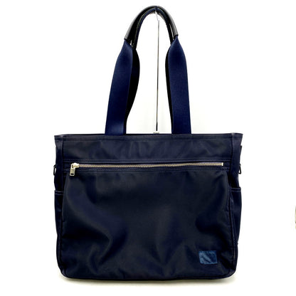 【中古品】【メンズ/レディース】 PORTER ポーター LIFT リフト TOTEBAG トートバッグ 鞄 カバン 188-250506-ma-01-izu カラー：ネイビー 万代Net店
