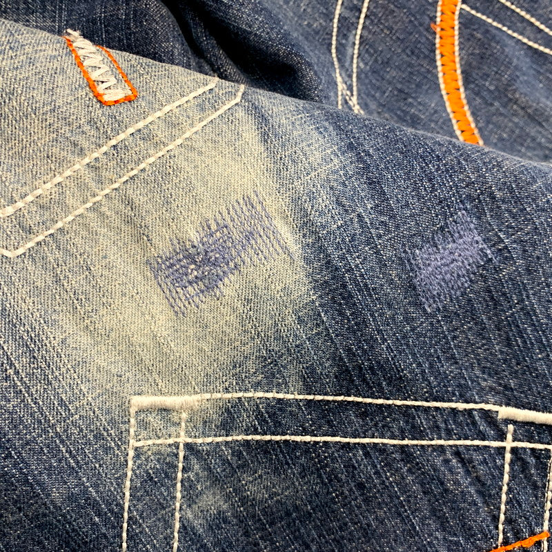 【中古品】【メンズ】 FOCUS JEANS フォーカス ジーンズ POCKET DESIGN BAGGY DENIM PANTS ポケットデザイン バギーデニムパンツ ボトムス 157-250506-as-25-izu サイズ：40 カラー：インディゴ 万代Net店