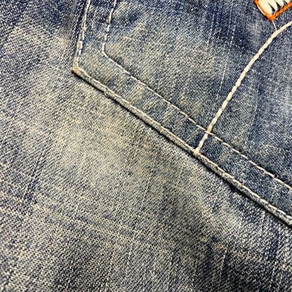 【中古品】【メンズ】 FOCUS JEANS フォーカス ジーンズ POCKET DESIGN BAGGY DENIM PANTS ポケットデザイン バギーデニムパンツ ボトムス 157-250506-as-25-izu サイズ：40 カラー：インディゴ 万代Net店