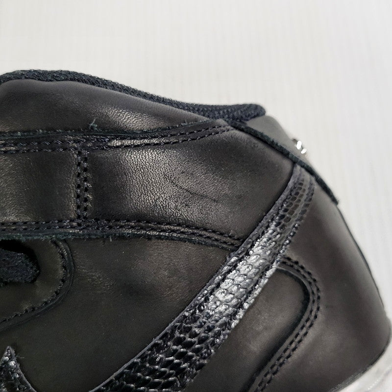 【中古品】【メンズ】 NIKE ナイキ × STUSSY ステューシー AIR FORCE 1 '07 MID SP DJ7840-001 エア フォース 1 '07 ミッド SP スニーカー シューズ 靴 160-250506-as-07-izu サイズ：28cm カラー：BLACK/BLACK-BLACK 万代Net店