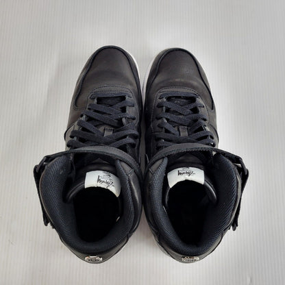 【中古品】【メンズ】 NIKE ナイキ × STUSSY ステューシー AIR FORCE 1 '07 MID SP DJ7840-001 エア フォース 1 '07 ミッド SP スニーカー シューズ 靴 160-250506-as-07-izu サイズ：28cm カラー：BLACK/BLACK-BLACK 万代Net店