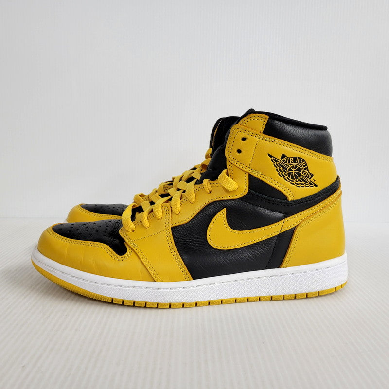 【中古品】【メンズ】 NIKE ナイキ AIR JORDAN 1 RETRO HIGH OG 555088-701 エア ジョーダン 1 レトロ ハイ OG スニーカー シューズ 靴 160-250506-as-06-izu サイズ：28cm カラー：POLLEN/WHITE-BLACK 万代Net店