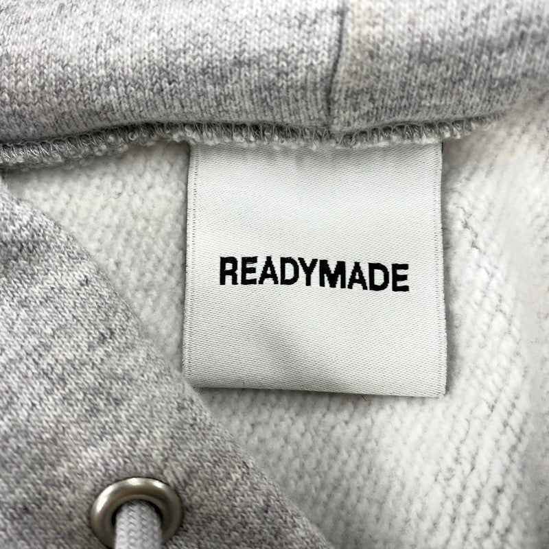 【中古品】【メンズ】 READYMADE レディメイド BIG HOODIE LOGO RE-CO-GY-00-00-285 ビッグ フーディー ロゴ パーカー 長袖 トップス 142-250506-as-11-izu サイズ：L カラー：グレー 万代Net店