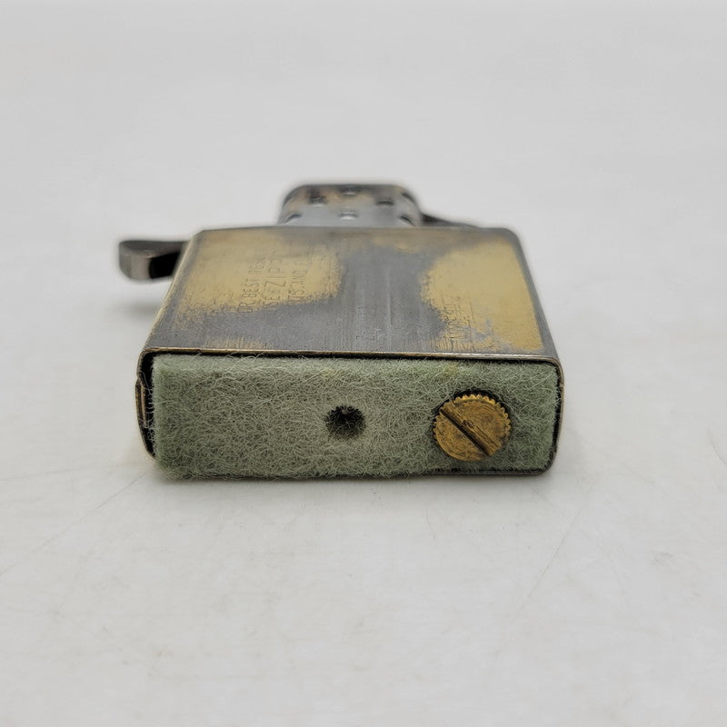 【中古品】【メンズ/レディース】 ZIPPO ジッポ SOLID OIL LIGHTER BRASS オイルライター 1989年製 喫煙具 小物 206-250529-as-10-izu カラー：ゴールド 万代Net店