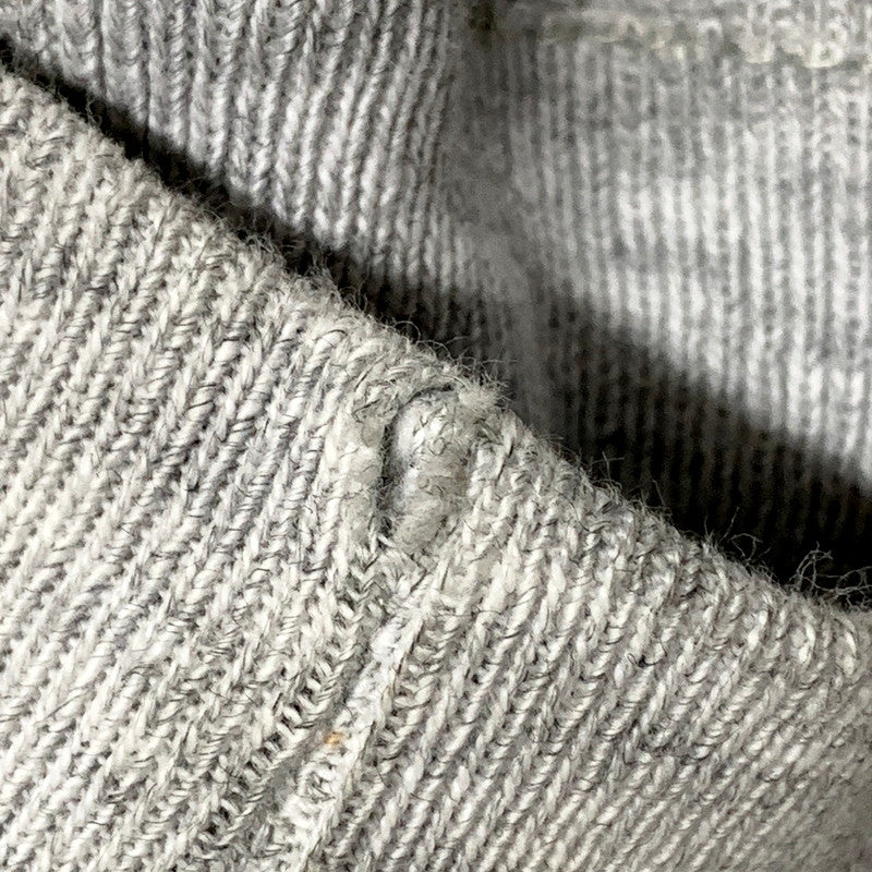 【現状渡し品】【メンズ】 Champion チャンピオン REVERSE WEAVE リバースウィーブ USA製 刺繡タグ WAPPEN CREWNECK SWEATSHIRT ワッペン クルーネック スウェットシャツ トレーナー トップス 146-250507-ya-01-izu サイズ：XL カラー：グレー 万代Net店