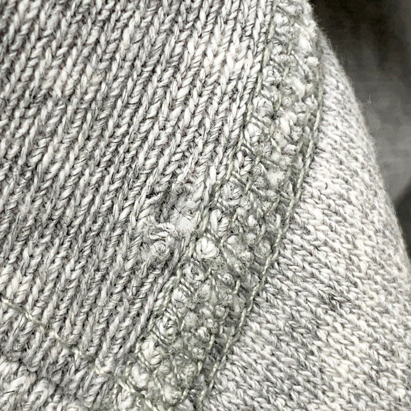 【現状渡し品】【メンズ】 Champion チャンピオン REVERSE WEAVE リバースウィーブ USA製 刺繡タグ WAPPEN CREWNECK SWEATSHIRT ワッペン クルーネック スウェットシャツ トレーナー トップス 146-250507-ya-01-izu サイズ：XL カラー：グレー 万代Net店