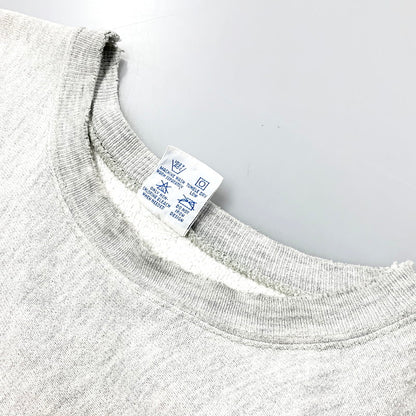 【現状渡し品】【メンズ】 Champion チャンピオン REVERSE WEAVE リバースウィーブ USA製 刺繡タグ WAPPEN CREWNECK SWEATSHIRT ワッペン クルーネック スウェットシャツ トレーナー トップス 146-250507-ya-01-izu サイズ：XL カラー：グレー 万代Net店