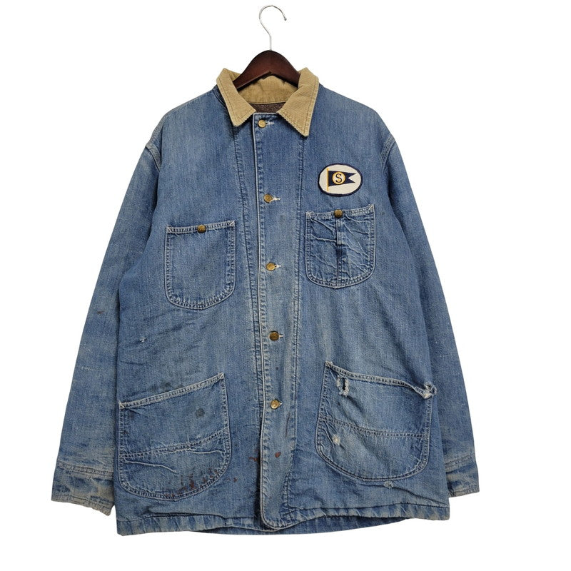 【現状渡し品】【メンズ】 Lee リー DOPE ONE BLANKET LINER DENIM COVERALLS JACKET ブランケットライナー デニムカバーオールジャケット USA製 アウター 146-250508-as-13-izu カラー：インディゴ 万代Net店