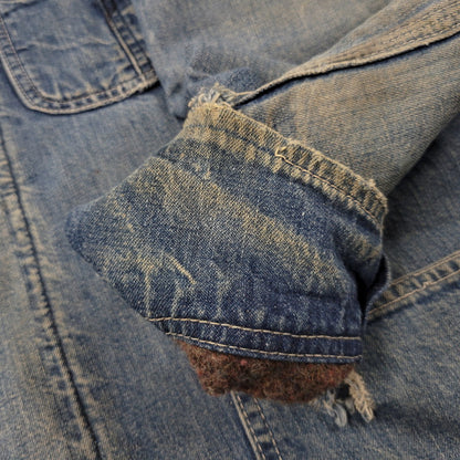 【現状渡し品】【メンズ】 Lee リー DOPE ONE BLANKET LINER DENIM COVERALLS JACKET ブランケットライナー デニムカバーオールジャケット USA製 アウター 146-250508-as-13-izu カラー：インディゴ 万代Net店