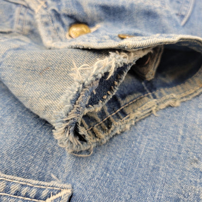 【現状渡し品】【メンズ】 Lee リー DOPE ONE BLANKET LINER DENIM COVERALLS JACKET ブランケットライナー デニムカバーオールジャケット USA製 アウター 146-250508-as-13-izu カラー：インディゴ 万代Net店