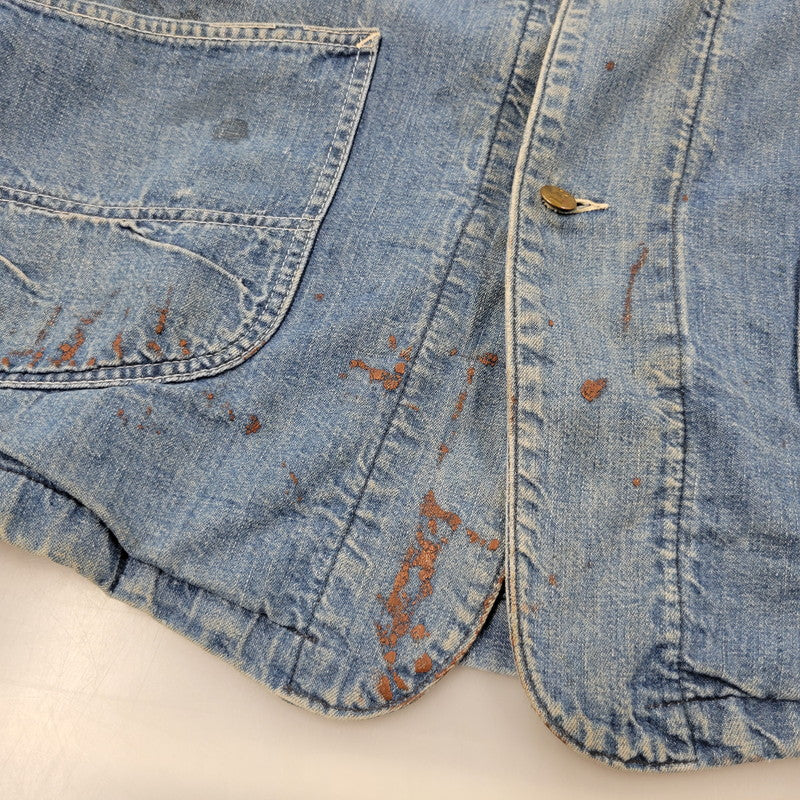 【現状渡し品】【メンズ】 Lee リー DOPE ONE BLANKET LINER DENIM COVERALLS JACKET ブランケットライナー デニムカバーオールジャケット USA製 アウター 146-250508-as-13-izu カラー：インディゴ 万代Net店