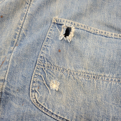 【現状渡し品】【メンズ】 Lee リー DOPE ONE BLANKET LINER DENIM COVERALLS JACKET ブランケットライナー デニムカバーオールジャケット USA製 アウター 146-250508-as-13-izu カラー：インディゴ 万代Net店