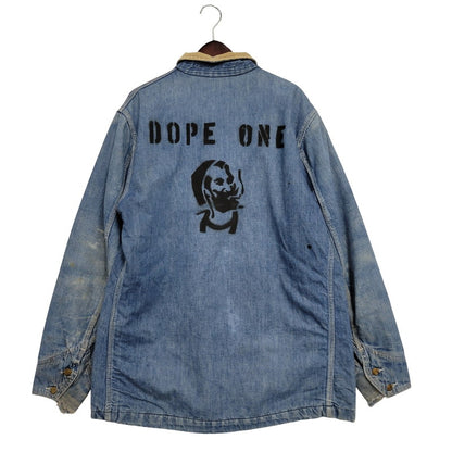 【現状渡し品】【メンズ】 Lee リー DOPE ONE BLANKET LINER DENIM COVERALLS JACKET ブランケットライナー デニムカバーオールジャケット USA製 アウター 146-250508-as-13-izu カラー：インディゴ 万代Net店