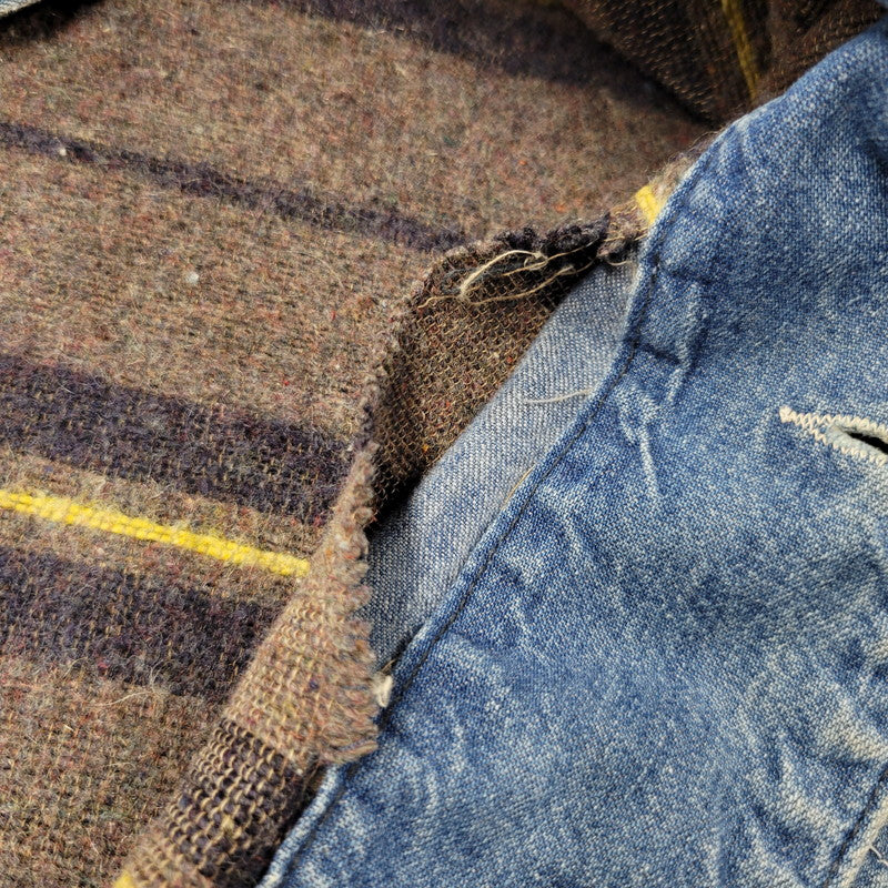 【現状渡し品】【メンズ】 Lee リー DOPE ONE BLANKET LINER DENIM COVERALLS JACKET ブランケットライナー デニムカバーオールジャケット USA製 アウター 146-250508-as-13-izu カラー：インディゴ 万代Net店