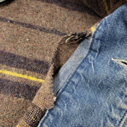 【現状渡し品】【メンズ】 Lee リー DOPE ONE BLANKET LINER DENIM COVERALLS JACKET ブランケットライナー デニムカバーオールジャケット USA製 アウター 146-250508-as-13-izu カラー：インディゴ 万代Net店