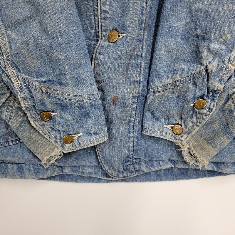 【現状渡し品】【メンズ】 Lee リー DOPE ONE BLANKET LINER DENIM COVERALLS JACKET ブランケットライナー デニムカバーオールジャケット USA製 アウター 146-250508-as-13-izu カラー：インディゴ 万代Net店