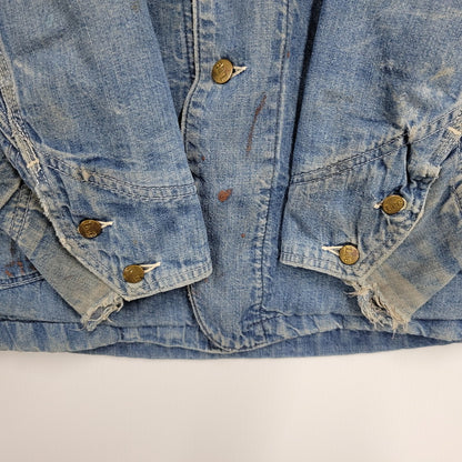 【現状渡し品】【メンズ】 Lee リー DOPE ONE BLANKET LINER DENIM COVERALLS JACKET ブランケットライナー デニムカバーオールジャケット USA製 アウター 146-250508-as-13-izu カラー：インディゴ 万代Net店