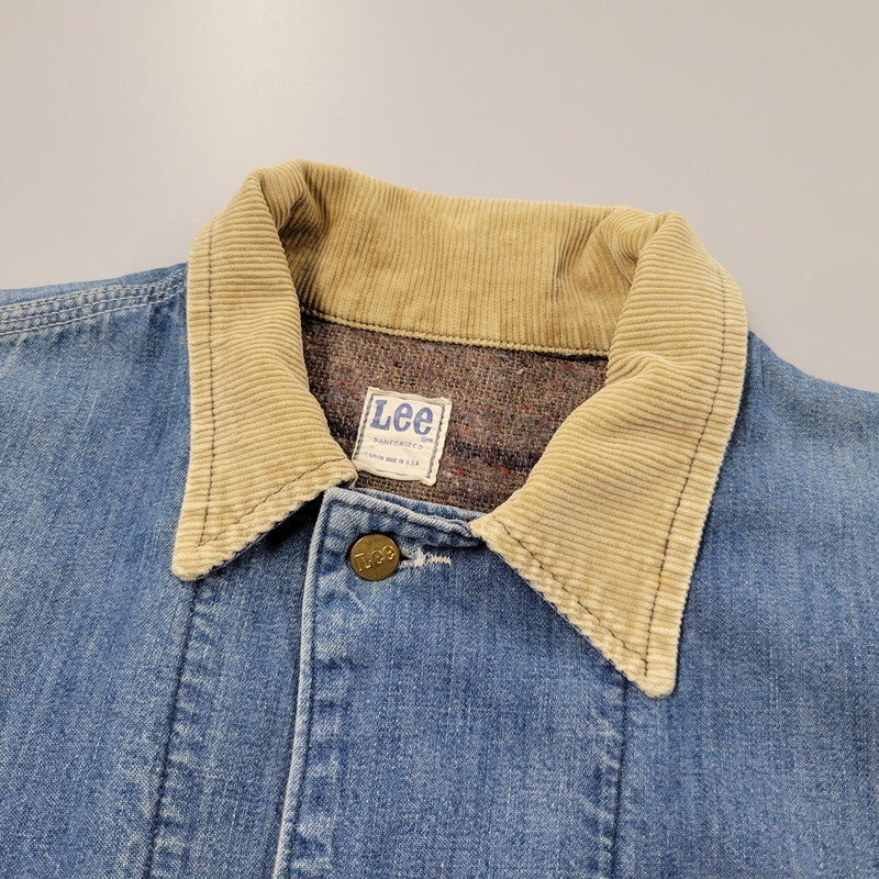 【現状渡し品】【メンズ】 Lee リー DOPE ONE BLANKET LINER DENIM COVERALLS JACKET ブランケットライナー デニムカバーオールジャケット USA製 アウター 146-250508-as-13-izu カラー：インディゴ 万代Net店