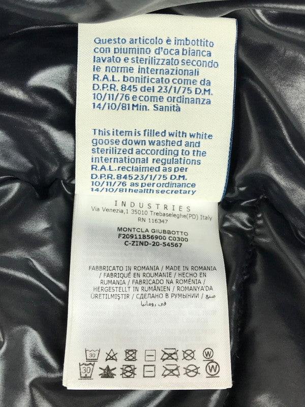 【現状渡し品】【メンズ】 MONCLER モンクレール MONTCLA GIUBBOTTO F20911B56900 C0300 モンクラ ダウンジャケット アウター 141-251117-na-02-tag サイズ：1 カラー：ブラック 万代Net店