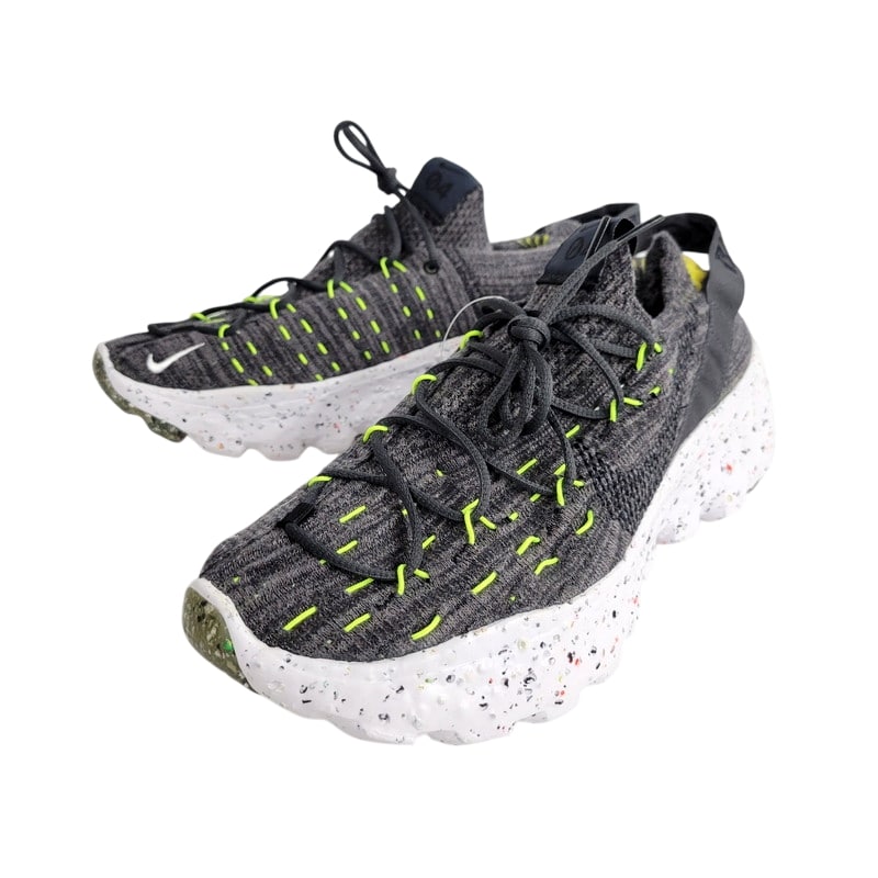 【中古美品】【メンズ】 NIKE ナイキ SPACE HIPPIE 04 CZ6398-010 スペース ヒッピー 04 スニーカー シューズ 靴 160-250508-as-04-izu サイズ：28cm カラー：BLACK/BLACK-VOLT-WHITE 万代Net店