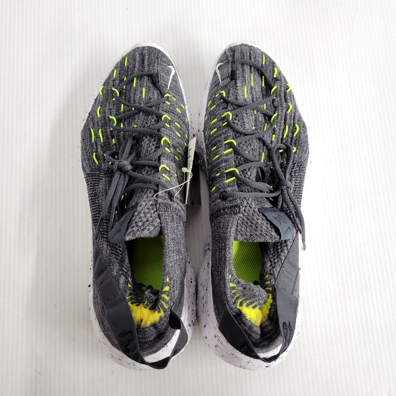 【中古美品】【メンズ】 NIKE ナイキ SPACE HIPPIE 04 CZ6398-010 スペース ヒッピー 04 スニーカー シューズ 靴 160-250508-as-04-izu サイズ：28cm カラー：BLACK/BLACK-VOLT-WHITE 万代Net店