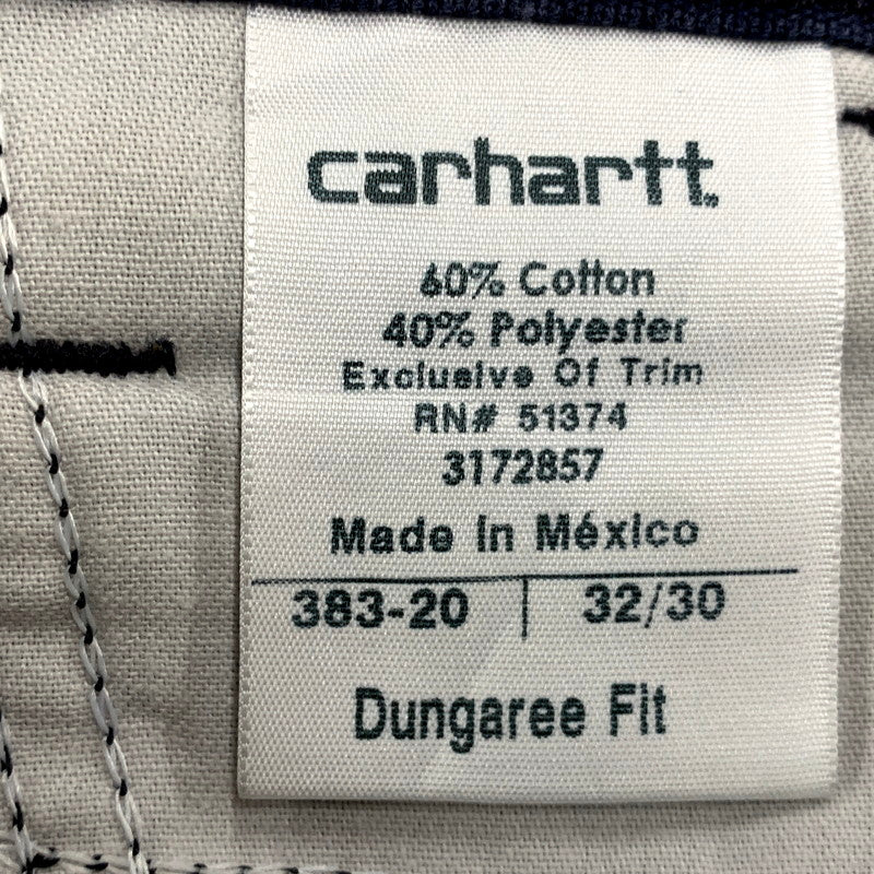 【中古品】【メンズ】 Carhartt カーハート DUNGAREE FIT PAINTER PANTS 383-20 ダンガリーフィット ペインターパンツ メキシコ製 ボトムス 157-250710-as-56-izu サイズ：32×30 カラー：ネイビー 万代Net店