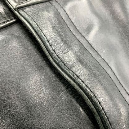 【中古品】【メンズ】 R.B.C ZIPPER FLY LEATHER PANTS ジッパーフライ レザーパンツ ボトムス 145-250527-as-45-izu サイズ：34 カラー：ブラック 万代Net店