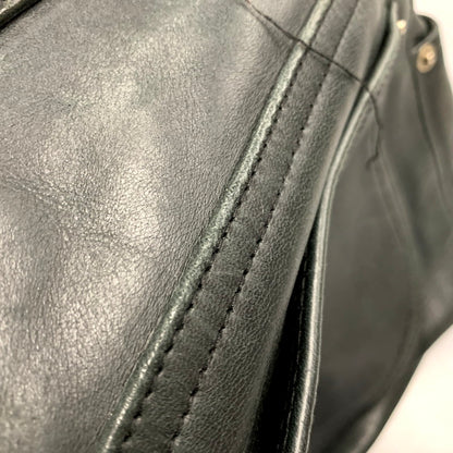 【中古品】【メンズ】 R.B.C ZIPPER FLY LEATHER PANTS ジッパーフライ レザーパンツ ボトムス 145-250527-as-45-izu サイズ：34 カラー：ブラック 万代Net店