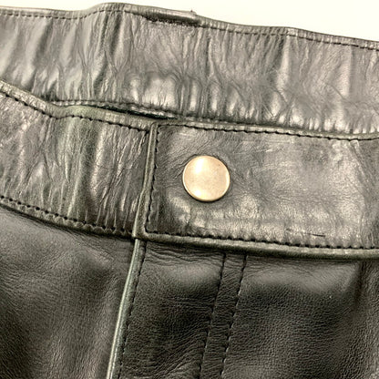 【中古品】【メンズ】 R.B.C ZIPPER FLY LEATHER PANTS ジッパーフライ レザーパンツ ボトムス 145-250527-as-45-izu サイズ：34 カラー：ブラック 万代Net店