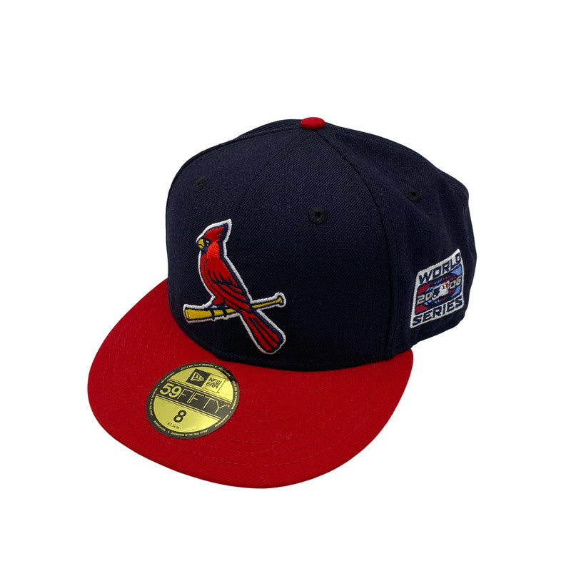 【中古品】【メンズ/レディース】 NEW ERA ニューエラ 59FIFTY ST. LOUIS CARDINALS BB CAP セントルイス カージナルス ベースボールキャップ 2006年優勝記念 帽子 185-250725-as-08-izu サイズ：8（63.5cm） カラー：ネイビー×レッド 万代Net店