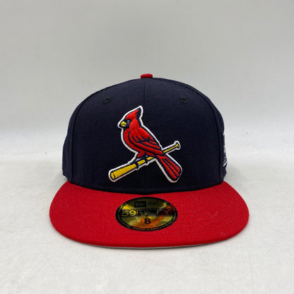 【中古品】【メンズ/レディース】 NEW ERA ニューエラ 59FIFTY ST. LOUIS CARDINALS BB CAP セントルイス カージナルス ベースボールキャップ 2006年優勝記念 帽子 185-250725-as-08-izu サイズ：8（63.5cm） カラー：ネイビー×レッド 万代Net店