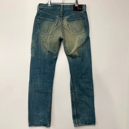 【中古品】【メンズ】 LAF STUDIO ECRU DENIM PANTS デニムパンツ ジーンズ ボトムス 156-250527-as-35-izu サイズ：34 カラー：インディゴ 万代Net店