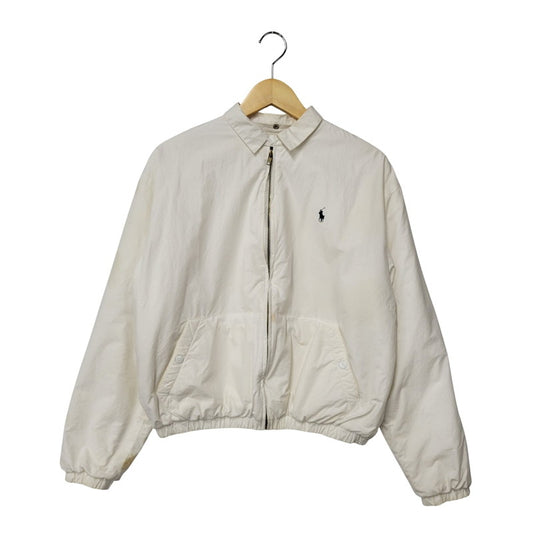 【現状渡し品】【メンズ】 Polo by Ralph Lauren ポロバイラルフローレン BOA LINER NYLON JACKET ボア ライナー ナイロン ジャケット 長袖 ロゴ 刺繍 アウター 146-250721-ay-09-izu サイズ：M カラー：ホワイト 万代Net店