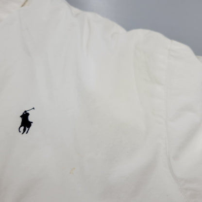 【現状渡し品】【メンズ】 Polo by Ralph Lauren ポロバイラルフローレン BOA LINER NYLON JACKET ボア ライナー ナイロン ジャケット 長袖 ロゴ 刺繍 アウター 146-250721-ay-09-izu サイズ：M カラー：ホワイト 万代Net店