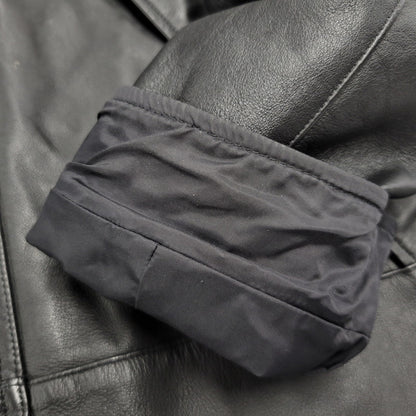 【中古品】【メンズ】 Supreme シュプリーム × THE NORTH FACE ザノースフェイス LEATHER MOUNTAIN PARKA NP61807I レザー マウンテン パーカー ジャケット アウター 149-250708-as-08-izu サイズ：S カラー：ブラック 万代Net店