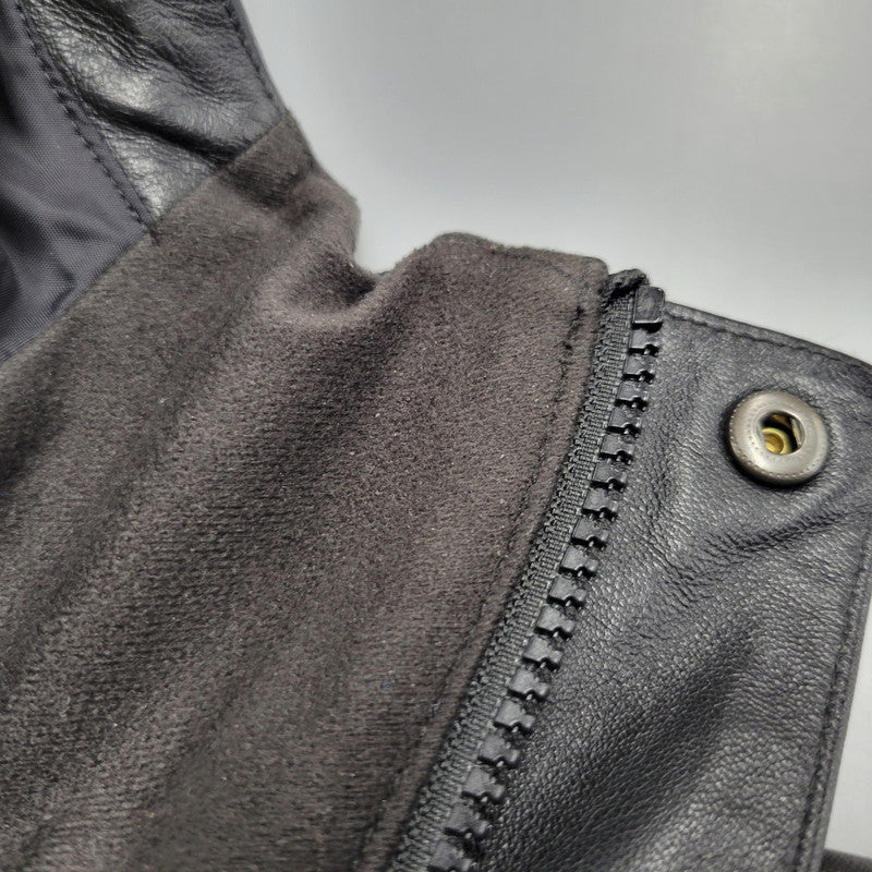 【中古品】【メンズ】 Supreme シュプリーム × THE NORTH FACE ザノースフェイス LEATHER MOUNTAIN PARKA NP61807I レザー マウンテン パーカー ジャケット アウター 149-250708-as-08-izu サイズ：S カラー：ブラック 万代Net店