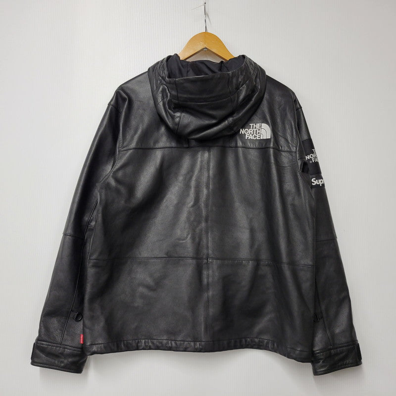 【中古品】【メンズ】 Supreme シュプリーム × THE NORTH FACE ザノースフェイス LEATHER MOUNTAIN PARKA NP61807I レザー マウンテン パーカー ジャケット アウター 149-250708-as-08-izu サイズ：S カラー：ブラック 万代Net店