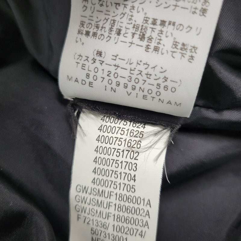 【中古品】【メンズ】 Supreme シュプリーム × THE NORTH FACE ザノースフェイス LEATHER MOUNTAIN PARKA NP61807I レザー マウンテン パーカー ジャケット アウター 149-250708-as-08-izu サイズ：S カラー：ブラック 万代Net店