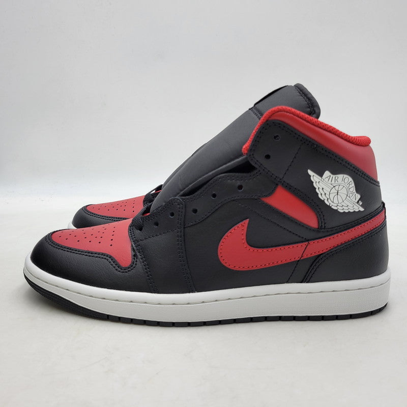 【中古美品】【メンズ】 NIKE ナイキ AIR JORDAN 1 MID DQ8426-067 エア ジョーダン 1 ミッド スニーカー シューズ 靴 160-250511-as-17-izu サイズ：27cm カラー：BLACK/VARSITY RED-SUMMIT WHITE 万代Net店