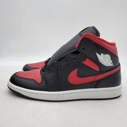 【中古美品】【メンズ】 NIKE ナイキ AIR JORDAN 1 MID DQ8426-067 エア ジョーダン 1 ミッド スニーカー シューズ 靴 160-250511-as-17-izu サイズ：27cm カラー：BLACK/VARSITY RED-SUMMIT WHITE 万代Net店