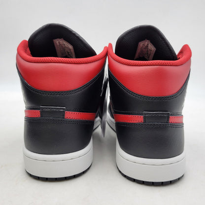 【中古美品】【メンズ】 NIKE ナイキ AIR JORDAN 1 MID DQ8426-067 エア ジョーダン 1 ミッド スニーカー シューズ 靴 160-250511-as-17-izu サイズ：27cm カラー：BLACK/VARSITY RED-SUMMIT WHITE 万代Net店