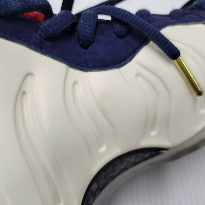 【中古品】【メンズ】 NIKE ナイキ AIR FOAMPOSITE 1 PRM OLYMPIC 575420-400 エア フォームポジット 1 プレミアム オリンピック スニーカー シューズ 靴 160-250511-ay-01-izu サイズ：28.5cm カラー：OBSIDIAN/UNIVERSITY RED-METALLIC GOLD-WHITE 万代Net店