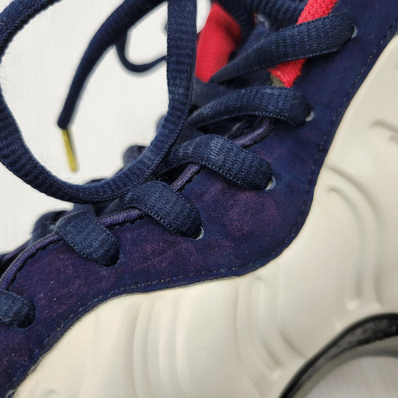 【中古品】【メンズ】 NIKE ナイキ AIR FOAMPOSITE 1 PRM OLYMPIC 575420-400 エア フォームポジット 1 プレミアム オリンピック スニーカー シューズ 靴 160-250511-ay-01-izu サイズ：28.5cm カラー：OBSIDIAN/UNIVERSITY RED-METALLIC GOLD-WHITE 万代Net店