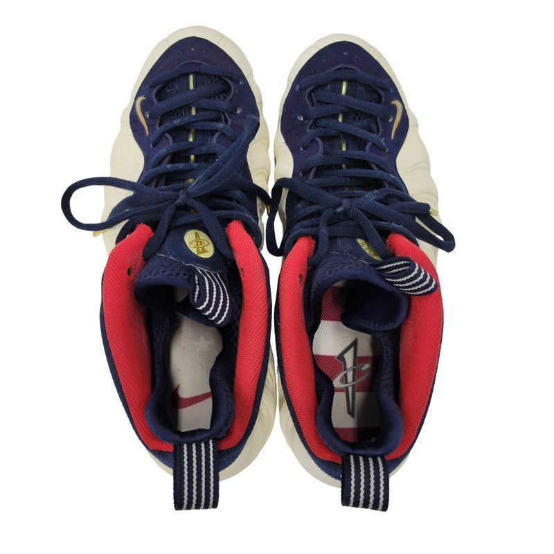 【中古品】【メンズ】 NIKE ナイキ AIR FOAMPOSITE 1 PRM OLYMPIC 575420-400 エア フォームポジット 1 プレミアム オリンピック スニーカー シューズ 靴 160-250511-ay-01-izu サイズ：28.5cm カラー：OBSIDIAN/UNIVERSITY RED-METALLIC GOLD-WHITE 万代Net店