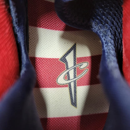 【中古品】【メンズ】 NIKE ナイキ AIR FOAMPOSITE 1 PRM OLYMPIC 575420-400 エア フォームポジット 1 プレミアム オリンピック スニーカー シューズ 靴 160-250511-ay-01-izu サイズ：28.5cm カラー：OBSIDIAN/UNIVERSITY RED-METALLIC GOLD-WHITE 万代Net店