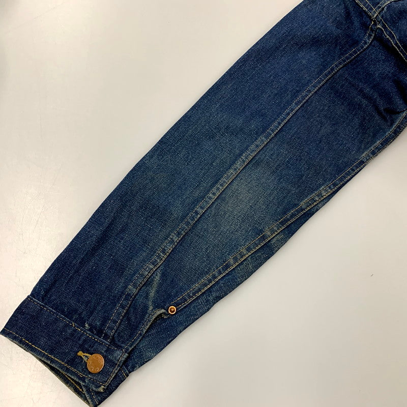 【中古品】【メンズ】 MONTGOMERY WARD モントゴメリー・ワード 月桂樹＆3連スター刻印ボタン 40S 101大戦 1POCKET 1ST DENIM JACKET デニムジャケット アウター 長袖 146-250512-ma-01-izu サイズ：不明 カラー：インディゴ 万代Net店
