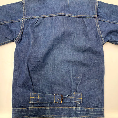 【中古品】【メンズ】 MONTGOMERY WARD モントゴメリー・ワード 月桂樹＆3連スター刻印ボタン 40S 101大戦 1POCKET 1ST DENIM JACKET デニムジャケット アウター 長袖 146-250512-ma-01-izu サイズ：不明 カラー：インディゴ 万代Net店