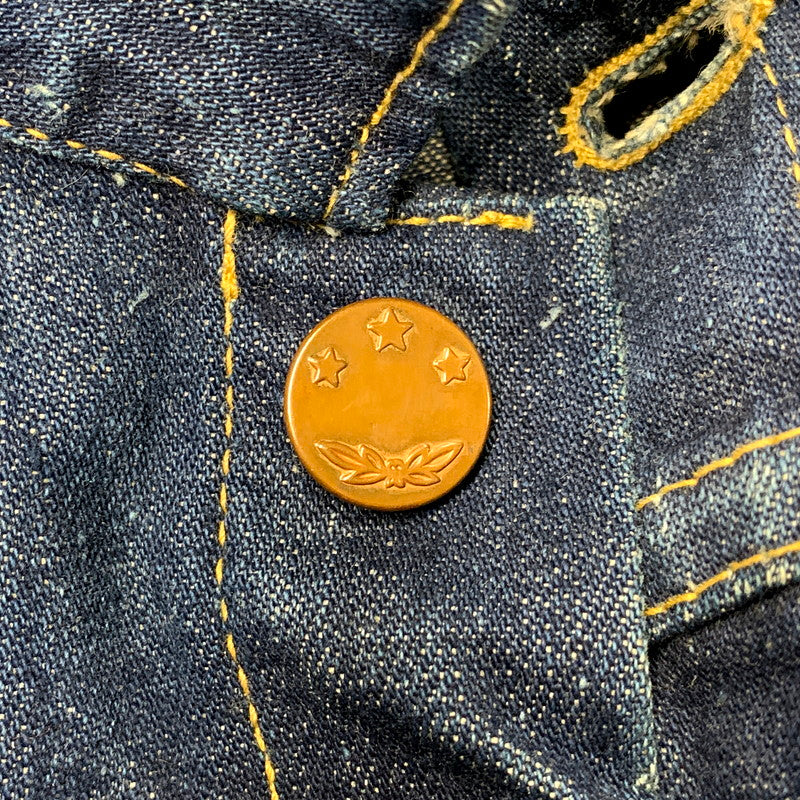 【中古品】【メンズ】 MONTGOMERY WARD モントゴメリー・ワード 月桂樹＆3連スター刻印ボタン 40S 101大戦 1POCKET 1ST DENIM JACKET デニムジャケット アウター 長袖 146-250512-ma-01-izu サイズ：不明 カラー：インディゴ 万代Net店